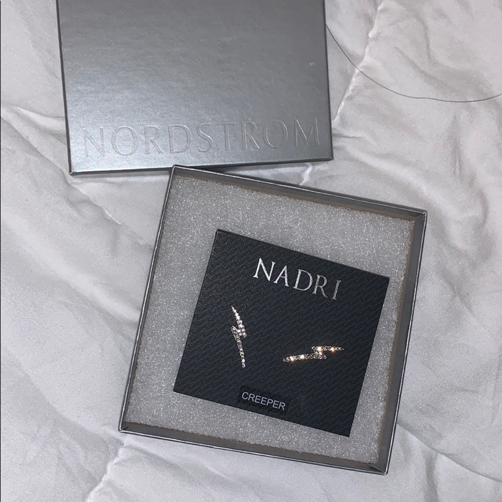 Nadri climber earrings